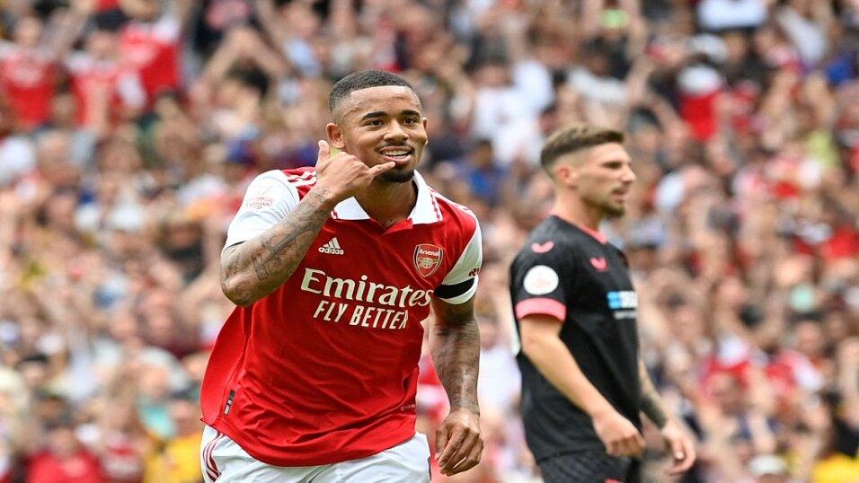 Gabriel Jesus playing for Arsenal